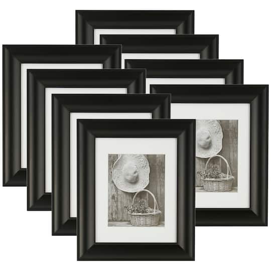 8 Pack: Black 8&#x22; x 10&#x22; Frame with Mat, Gallery by Studio D&#xE9;cor&#xAE;